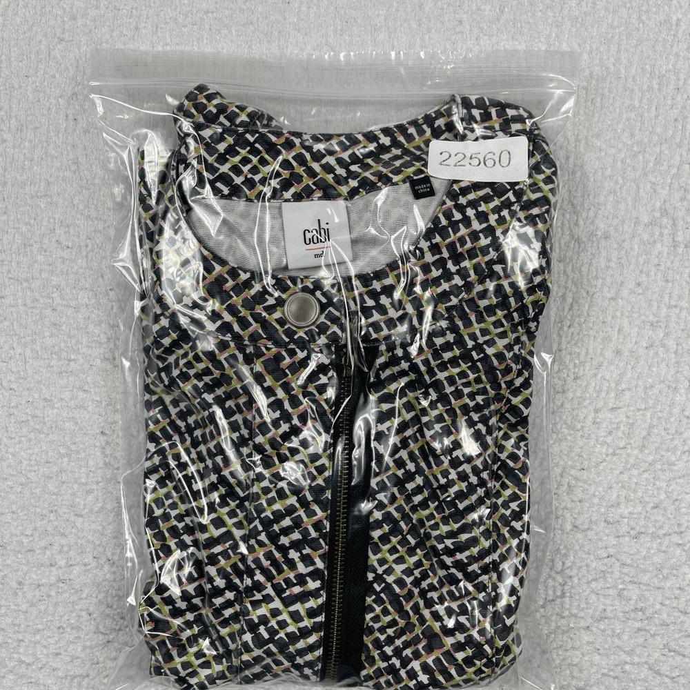 Cabi‎ Jacket Womens Medium Multicolor Cliffside Moto Blazer Casual Travel Office - Picture 13 of 13
